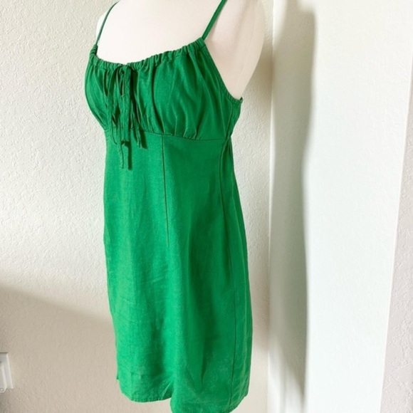 Wild Fable linen milkmaid mini dress - Picture 4 of 6